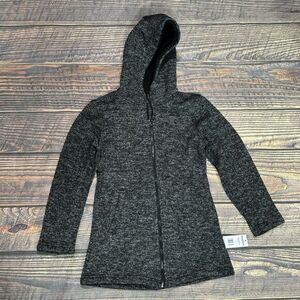 Madden NYC Full Zip Hooded Marled Mid-Weight Coat Size 10/12 NWT‎